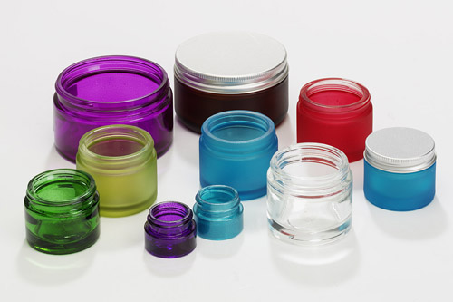 Coloured Cosmetic Jars